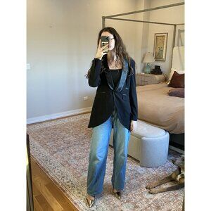 Boston Proper Black Tuxedo Jacket Size 8